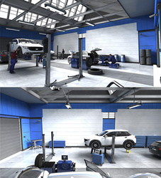 DOSCH 3D: 3D-Scenes - Car Service 02 - Plus