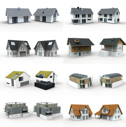 DOSCH 3D: Lo-Poly European Houses